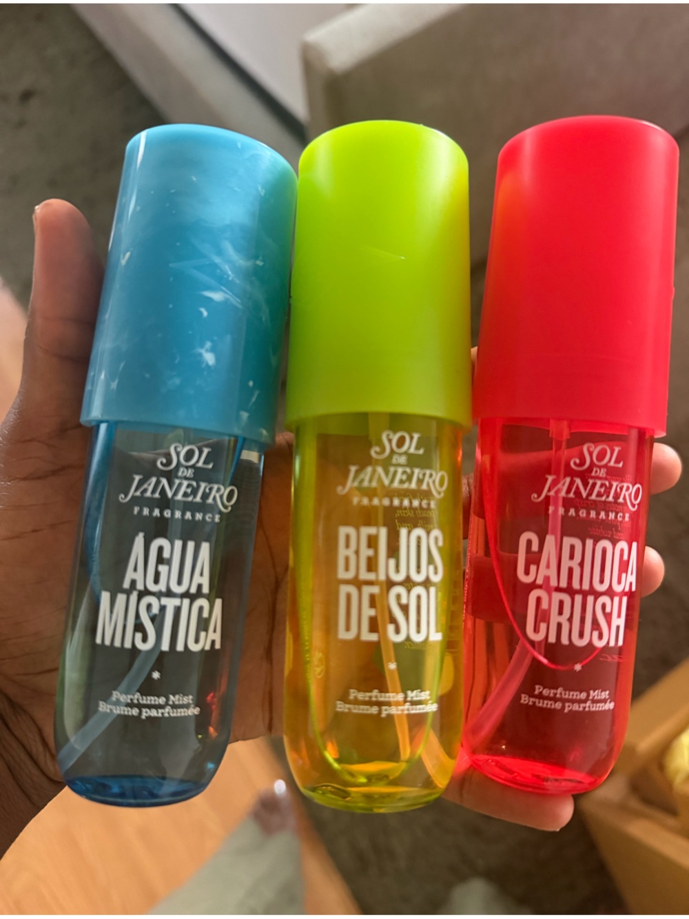 Sol de Janeiro Fragrance Mists in Blue, Green, Red